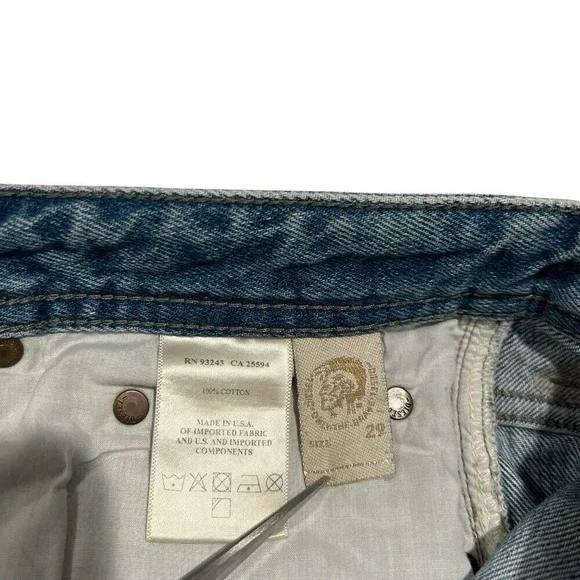 Diesel Men's Light Blue Slim Straight Jeans - Picture 16 of 16